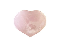 Сердце из розового кварца