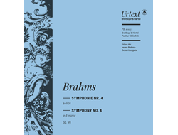 Brahms study score Symphony No. 4 in E minor Op. 98