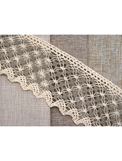 Арт. К075-63. Хлопчатобумажная тесьма кружевная, пр-во Беларусь