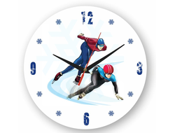Часы настенные «Конькобежный спорт»
