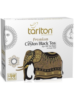 Чай Tarlton чёрный классический "Золотой Цейлон", 100 х 2 гр., карт./пач.