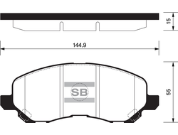 Колодки тормозные SANGSIN BRAKE SP1360 Mitsubishi LANCER