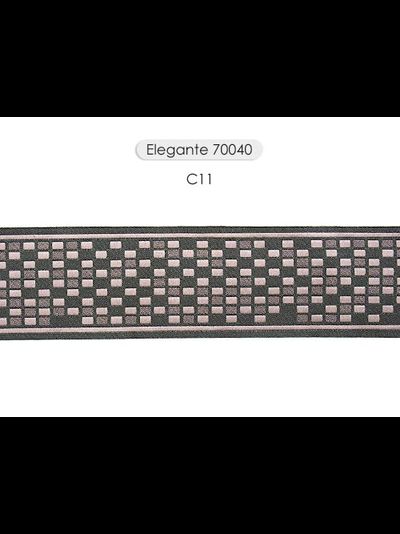 Арт. 70040, серия Elegante. Бордюр для штор с "шашечками"