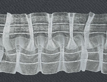 Шторная полупрозрачная лента для узкой карандашной складки, на отрез для дизайнеров и мелкий опт