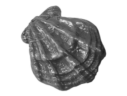 Камень чугунный для бани "Ракушка малая" (97х79х42мм) КЧР-3
