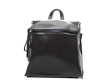 Кожаный женский рюкзак тёмно-серый