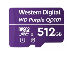 Карта памяти для видеонаблюдения 512GB Western Digital Purple MicroSDHC Class 10