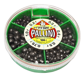 Набор грузил PALLINI 100 гр. (Белорусия) (10уп.)