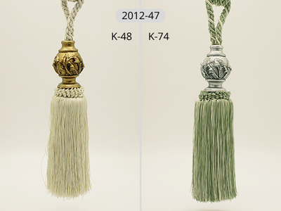 Арт. 2012-47 New. Кисти для штор с цветочным декором, 85 см