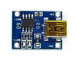Модуль зарядки аккумуляторов 3,7-4,2 V 1A (TP4056)  вход mini USB  с контроллером зарядки