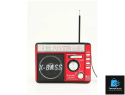 Радиоприемник WAXIBA XB-107BT-S / Радио / Радиоприемник с Bluetooth / с солнечной панелью / с фонарем