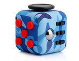 Fidget Cube Round Military+Blue