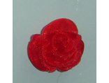 Розочка мелкая красная, 2,3*2,3 см.