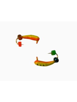 Мормышка вольфр. МАСТИВ Банан 2 петля художественный(желт.), бисер, 0,3гр. арт: 692