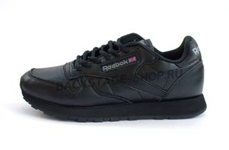 Кроссовки Reebok Classic Black кожаные