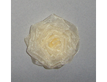 Большая капроновая роза, кремовый, 7*7 см.