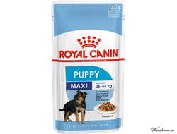 Royal Canin Maxi Puppy Роял Канин Макси Паппи паучи для щенков крупных пород  140 гр (в соусе)