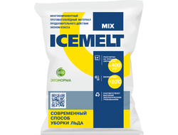 Противогололедный реагент ICEMELT MIX (Айсмелт), 25 кг (до - 20°С)