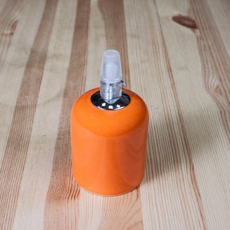 Цветной керамический электропатрон, оранжевый цвет, артикул M1 Orange