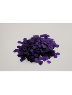 Конфетти бумажное фиолетовый , 1,5 см