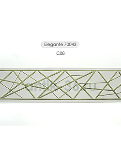 Арт. 70043, серия Elegante. Жаккардовая тесьма с футуристическим дизайном