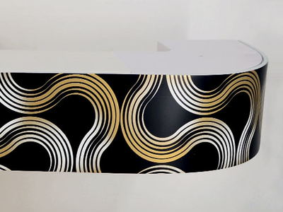 "Престиж (85)", планка отрезная для карниза ПВХ