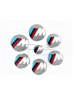 Комплект эмблем M Perfomance White на BMW
