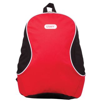 Рюкзак STAFF FLASH универсальный, красно-черный, 40х30х16 см, 276372