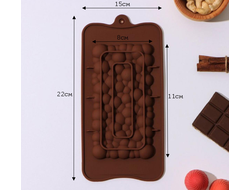 Форма силиконовая для льда и шоколада Плитка воздушного шоколада