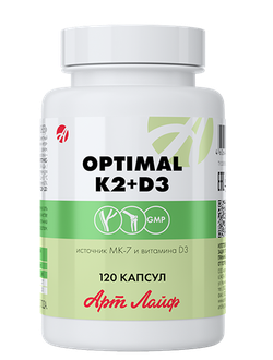 Оптимал (Optimal) K2+D3        (120 капс.)