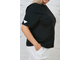 Женская футболка с коротким рукавом  Арт. 1342 (цвет черный)   Размеры 54-68