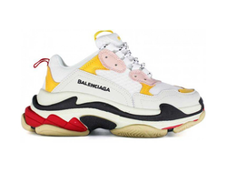 Женские кроссовки Balenciaga (Баленсиага) Triple S Серо-Розовые женские (36-41)