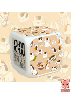 Тетрадь дружбы Нацумэ Цифровые светодиодные часы-будильник