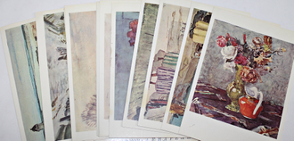 Герасимов С.В. Акварели. Комплект из 16 открыток в папке. Л.: Аврора. 1973г.