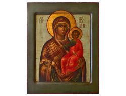 Смоленская Богородица - Одигитрия . Рукописная икона