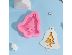 Молд силиконовый 10х9х1,5 см "Рождественский звон"