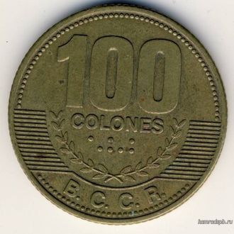 Коста-Рика 100 колон 2007 год