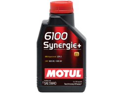Масло моторное MOTUL 6100 Synergie+ 5W-40 1 л. Стандарты: ACEA A3/B4, API SL/CF