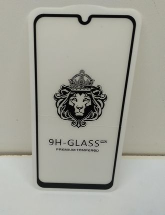 Защитное стекло для Samsung Galaxy A20, черное, трещина