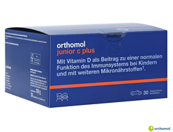 Витамины Orthomol Junior C plus / Ортомол Джуниор С плюс Лесные ягоды 30 дней (жевательные таблетки)