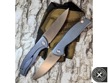 Складной нож  Shirogorov Khati titanium blue
