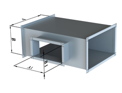 ПРЯМОУГОЛЬНЫЙ ВОЗДУХОВОД ОЦИНКОВКА - ТРОЙНИК - 0,5-1,0