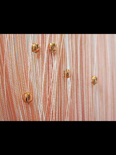 Нитяные шторы с шариками. 3х3 м