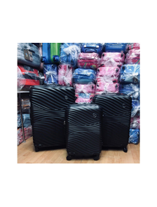 Комплект из 3х чемоданов Kaiwei abs S,M,L черный