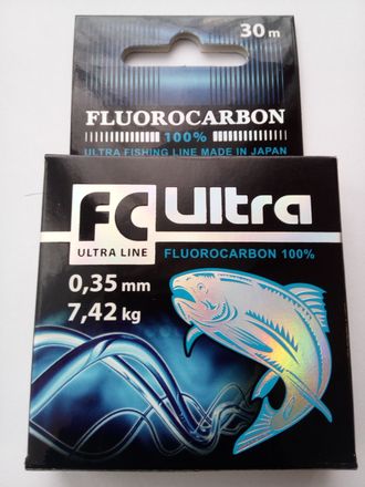 Леска AQUA FC ULTRA FLUOROCARBON 100% , (0.35) 30м