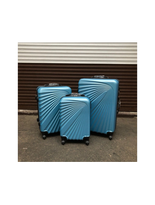 Комплект из 3х чемоданов Olard ABS S,M,L голубой