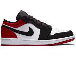 Nike Air Jordan Retro 1 Low Black White Og Черные, белые и красные