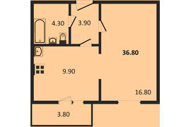 Планировка однокомнатной квартиры