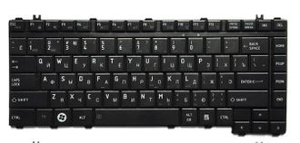 Клавиатура черная для Toshiba Satellite A210