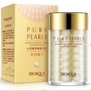 BIOAQUA Ночная питательная маска для лица с натуральной Жемчужной пудрой Pure Pearls, 120 гр. 794617